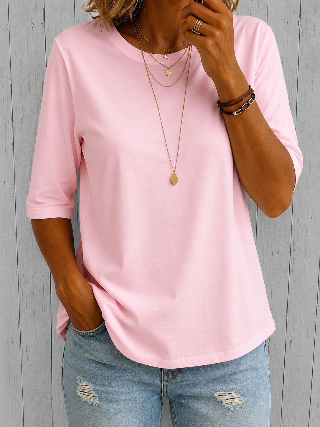 MOREAU LYON | T-SHIRT À MANCHES MI-LONGUES POUR FEMMES