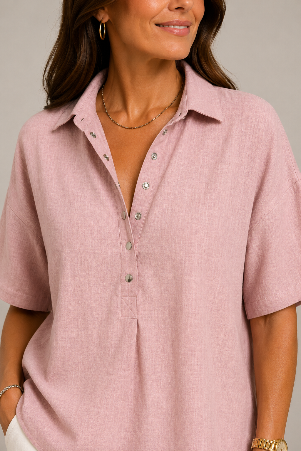 MOREAU LYON | CHIC BLOUSE COL V POUR FEMMES