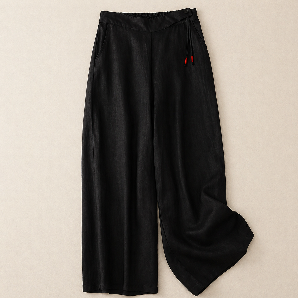 MOREAU LYON | PANTALONS EN LIN À JAMBES LARGES POUR FEMMES
