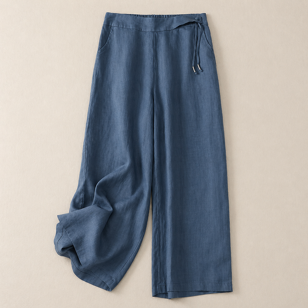 MOREAU LYON | PANTALONS EN LIN À JAMBES LARGES POUR FEMMES