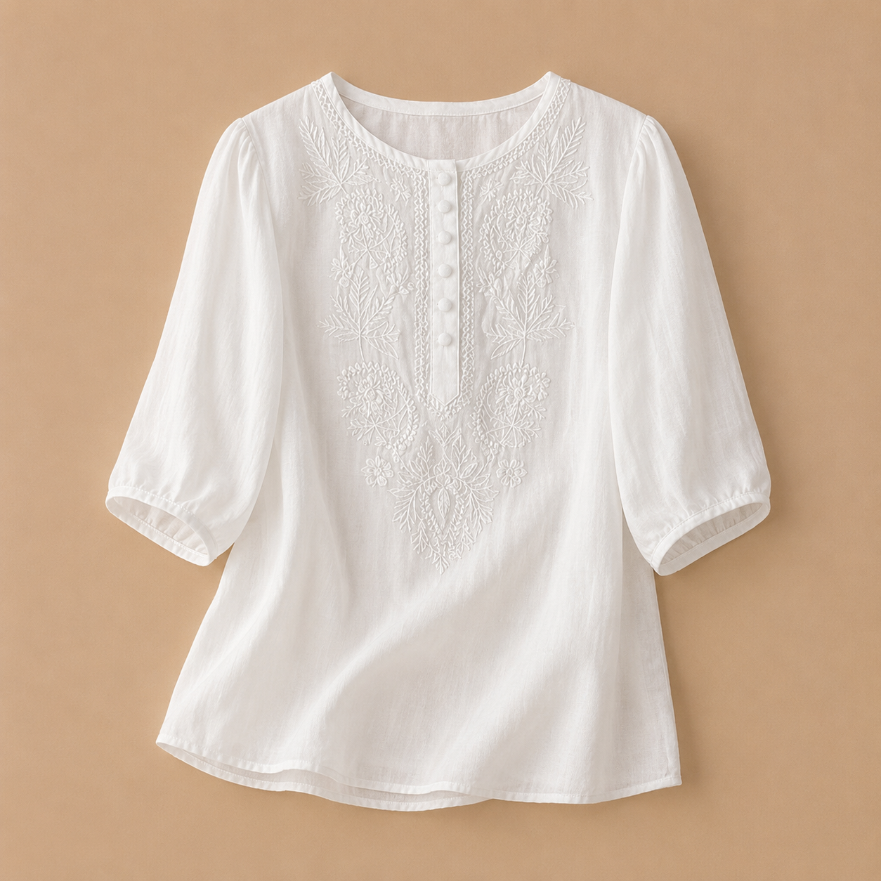MOREAU LYON | BLOUSE CLASSIQUE BRODÉE POUR FEMMES