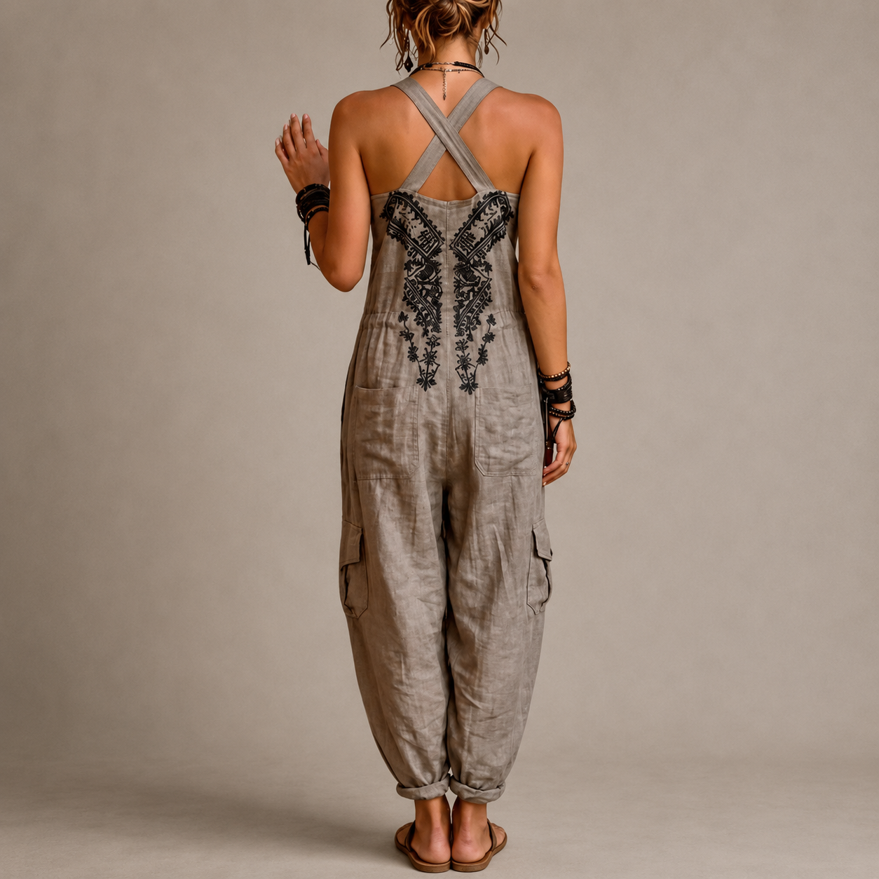 MOREAU LYON | SALOPETTE BRODÉE BOHO POUR FEMMES