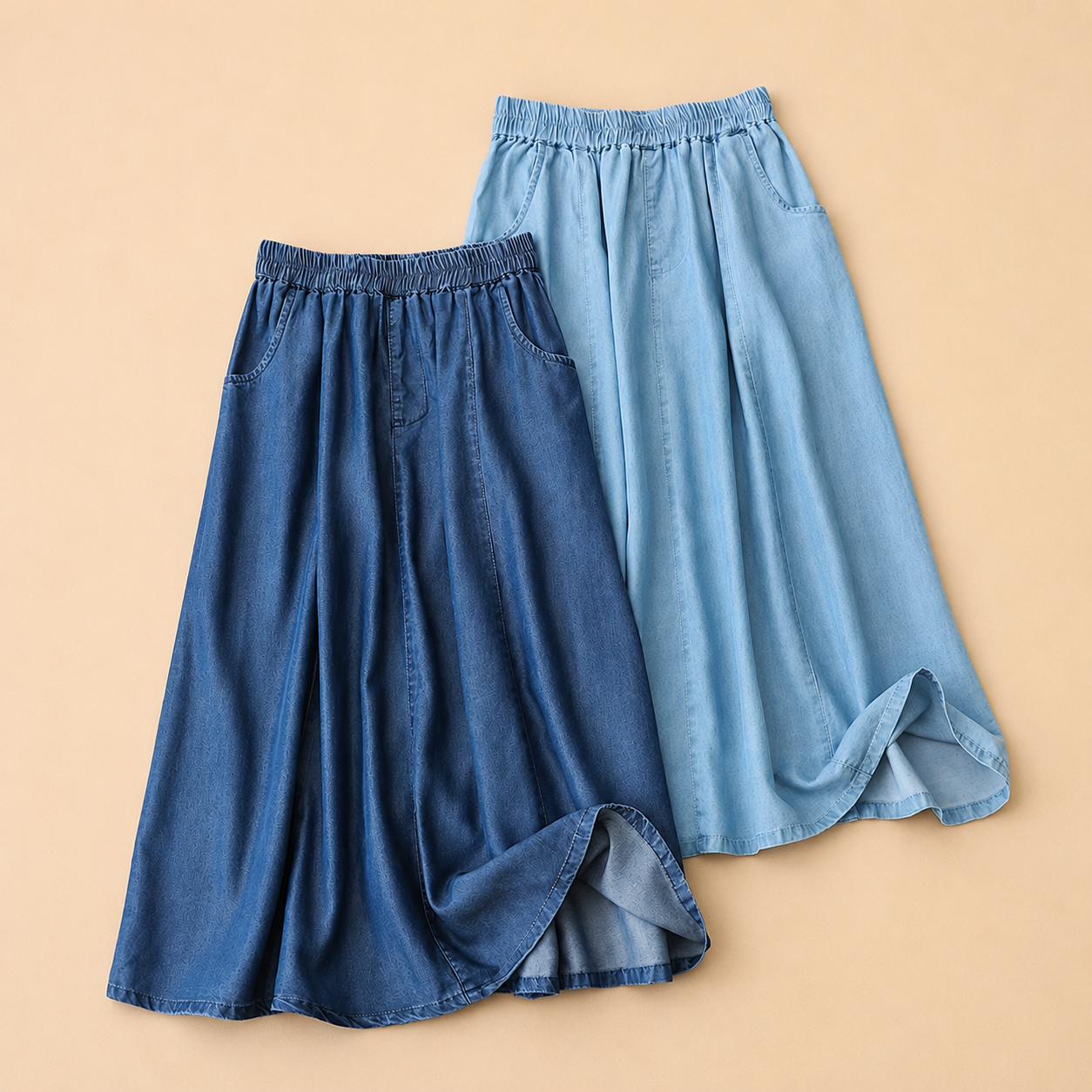 MOREAU LYON | JUPE EN DENIM FLUIDE POUR FEMMES