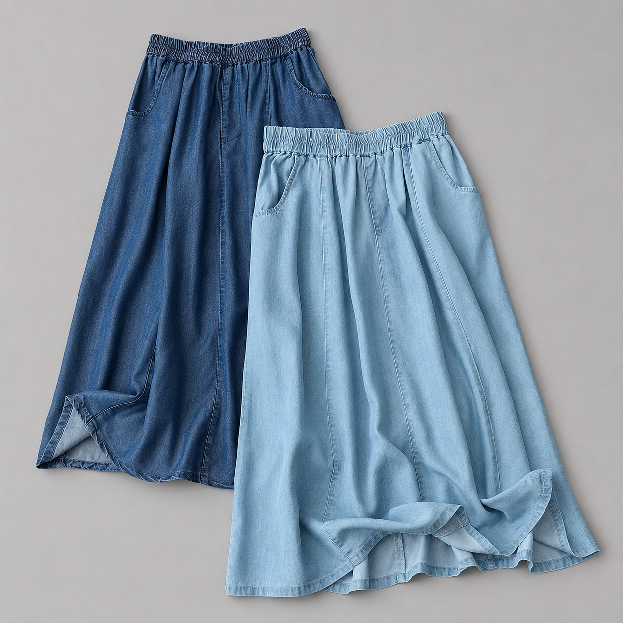 MOREAU LYON | JUPE EN DENIM FLUIDE POUR FEMMES
