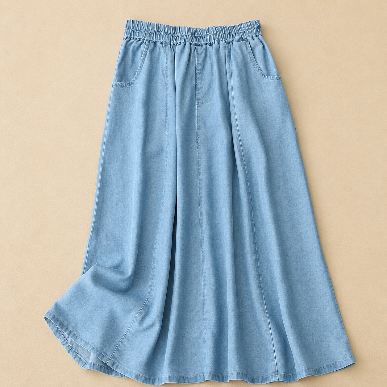 MOREAU LYON | JUPE EN DENIM FLUIDE POUR FEMMES