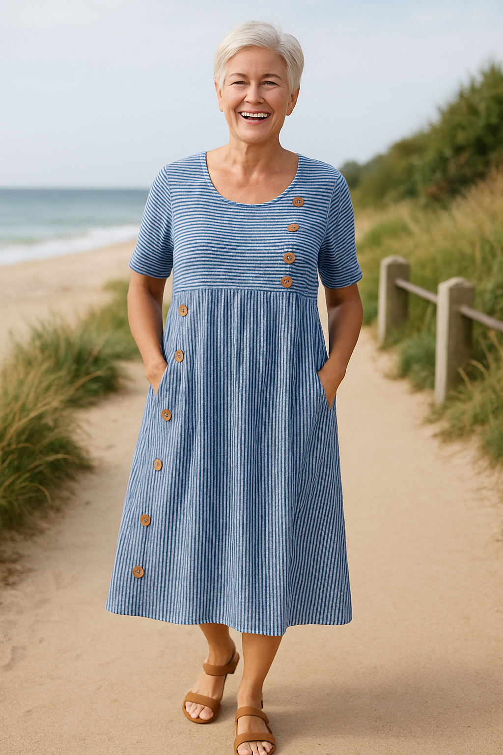 MOREAU LYON | ROBE MIDI A-LINE POUR FEMMES