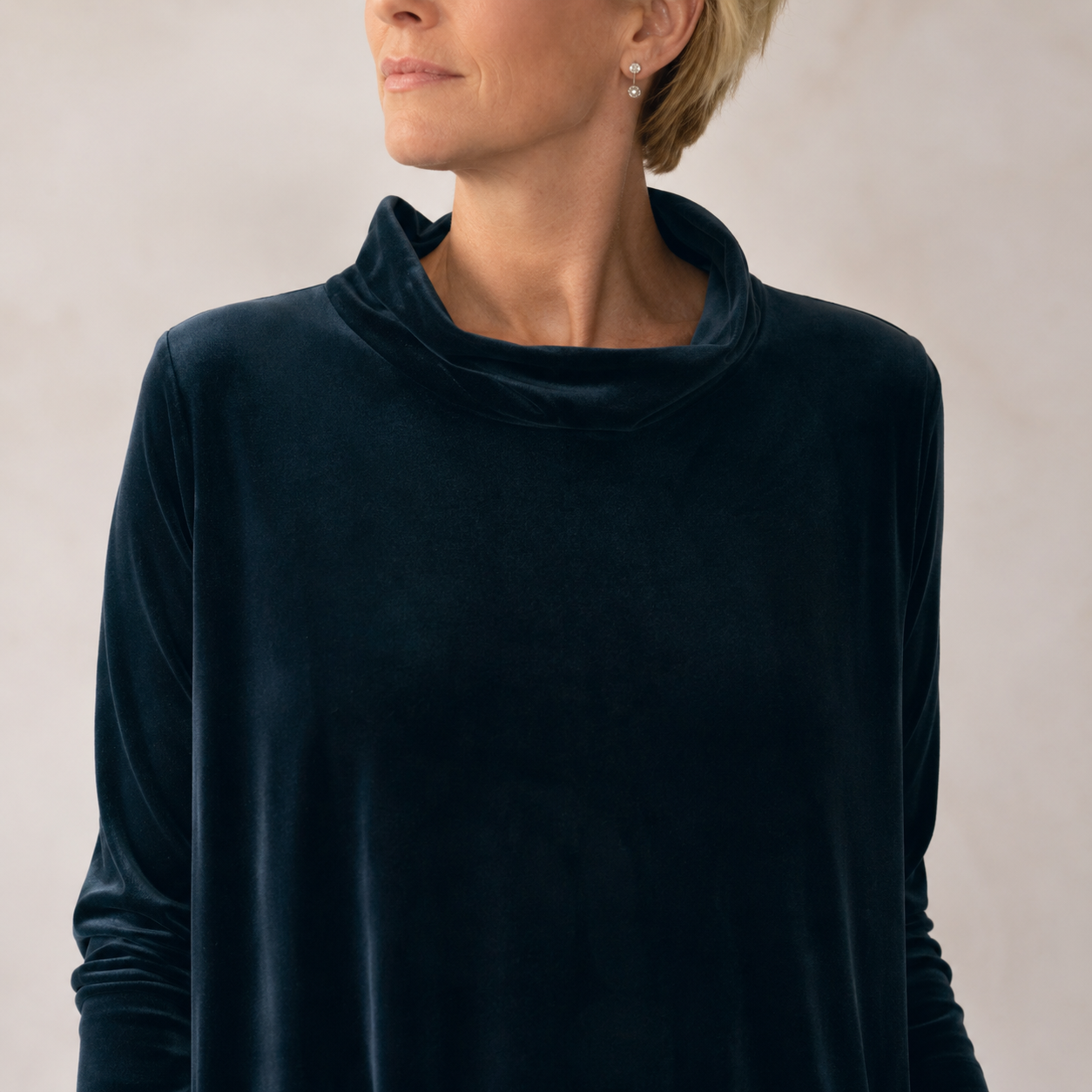 MOREAU LYON | ROBE MAXI EN VELOURS DRAPÉE POUR FEMMES