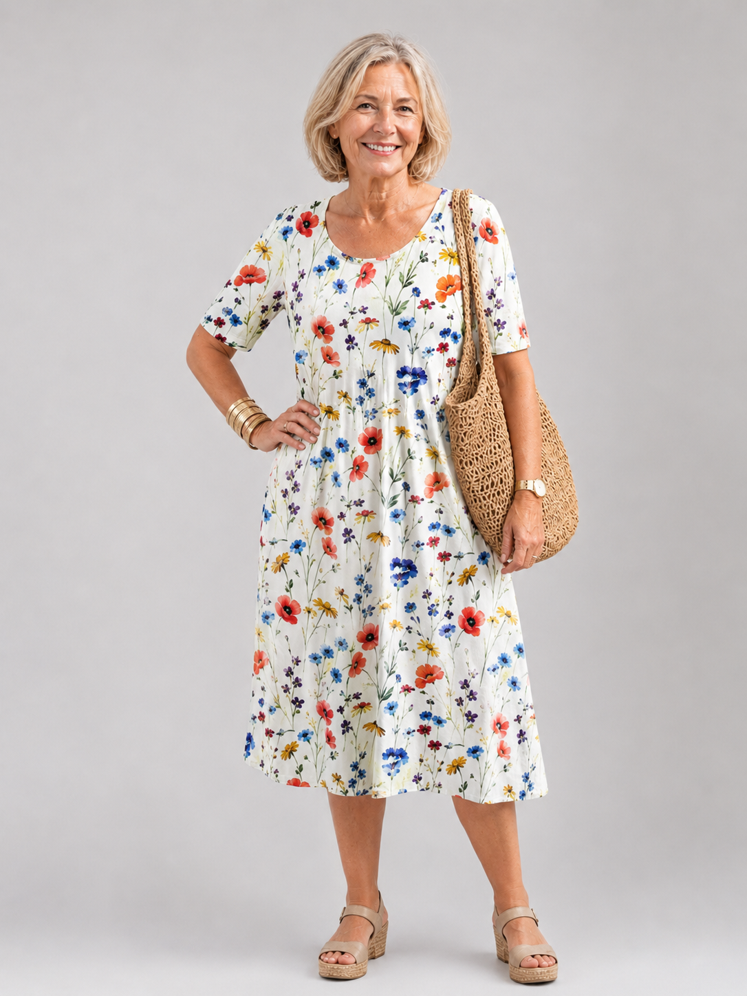 MOREAU LYON | ROBE MIDI ÉTÉ POUR FEMMES
