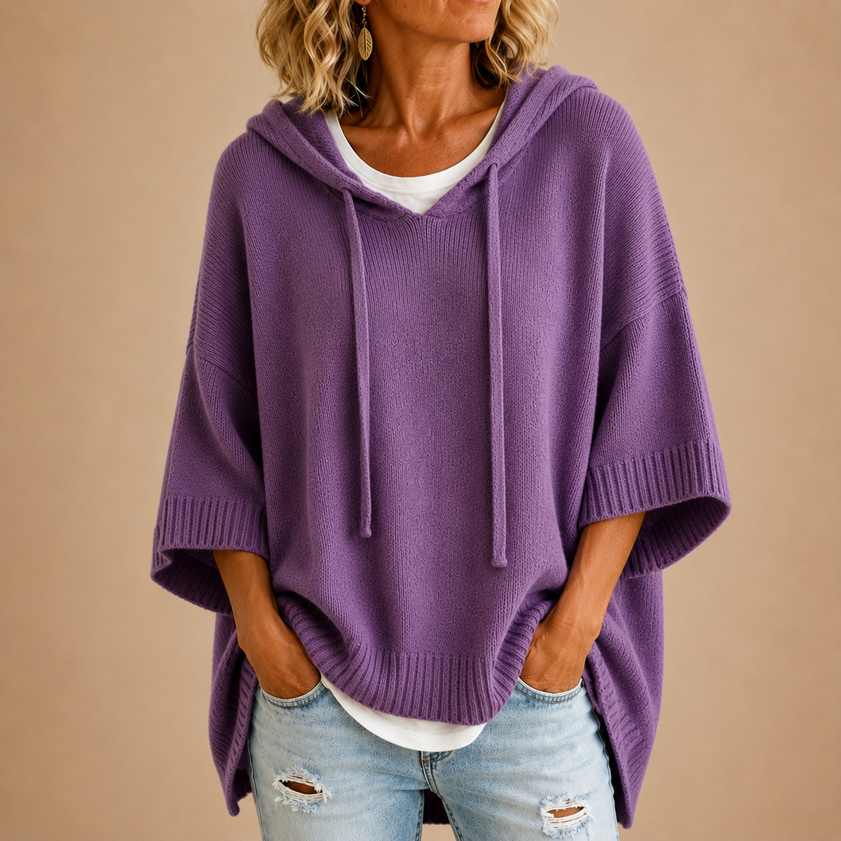 MOREAU LYON | PULL AMPLE À CAPUCHE POUR FEMMES