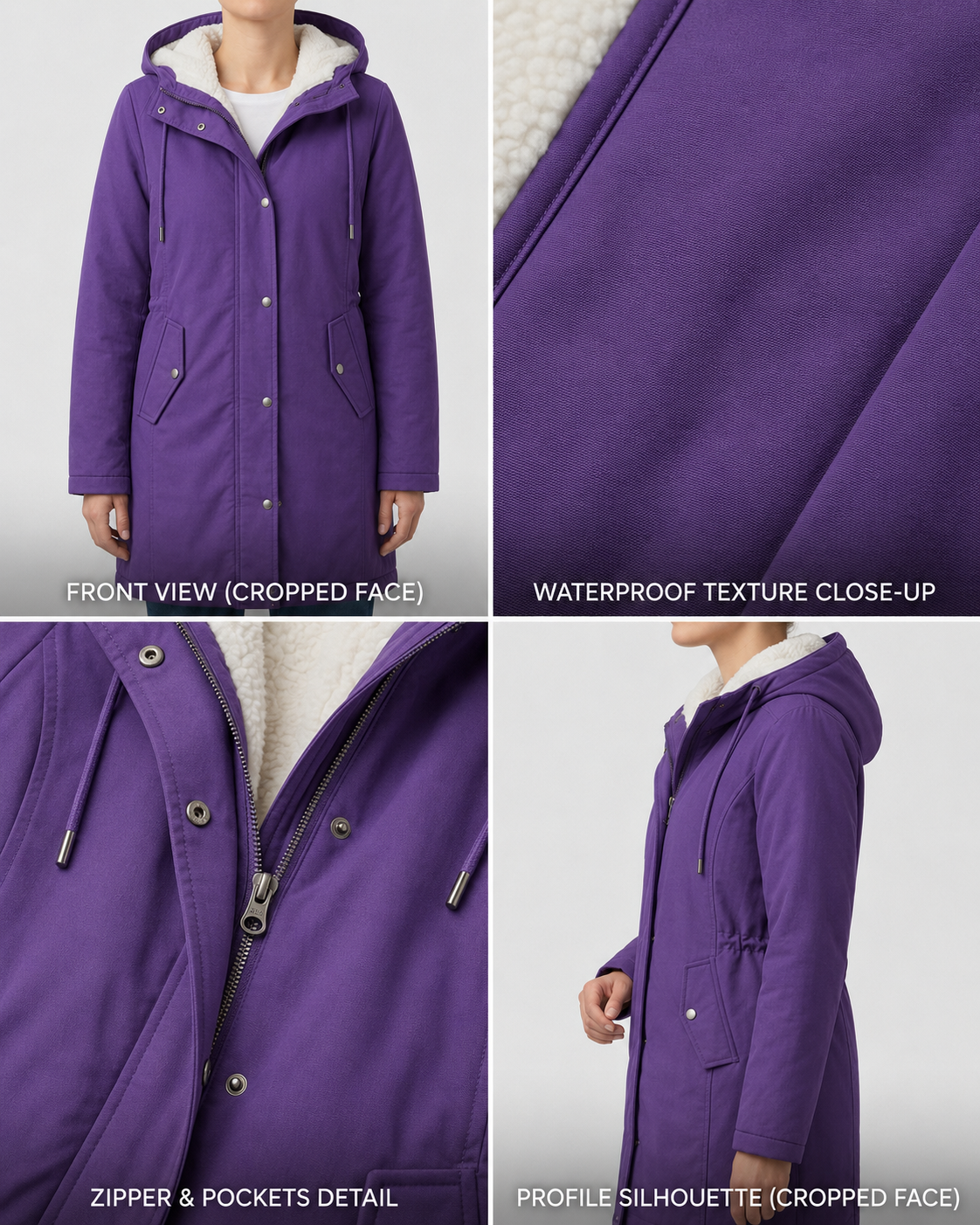 MOREAU LYON | PARKA D'HIVER DOUBLÉE EN POLAIRE POUR FEMMES