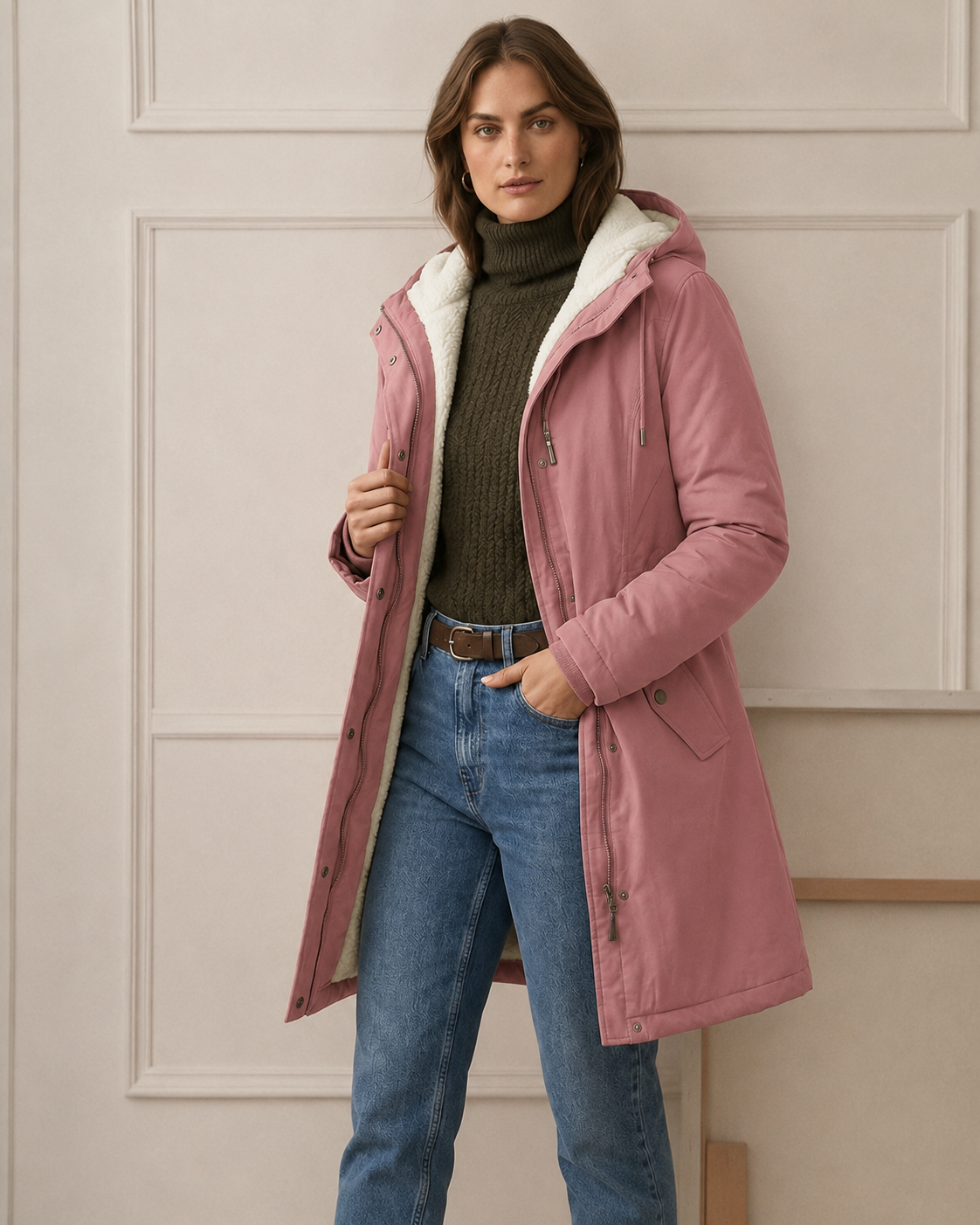 MOREAU LYON | PARKA D'HIVER DOUBLÉE EN POLAIRE POUR FEMMES