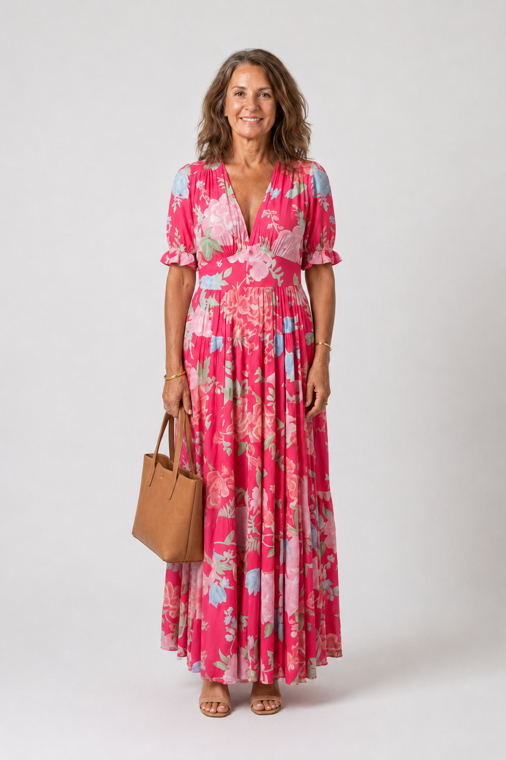 MOREAU LYON | CHIC ROBE MAXI FLORALE POUR FEMMES