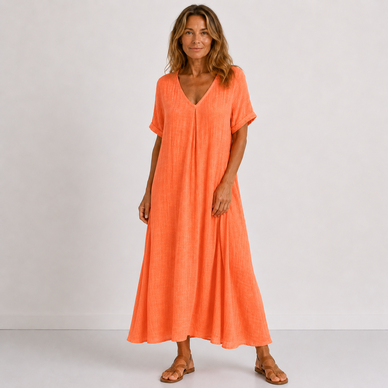 MOREAU LYON | CLASSIQUE ROBE À COL EN V POUR FEMMES