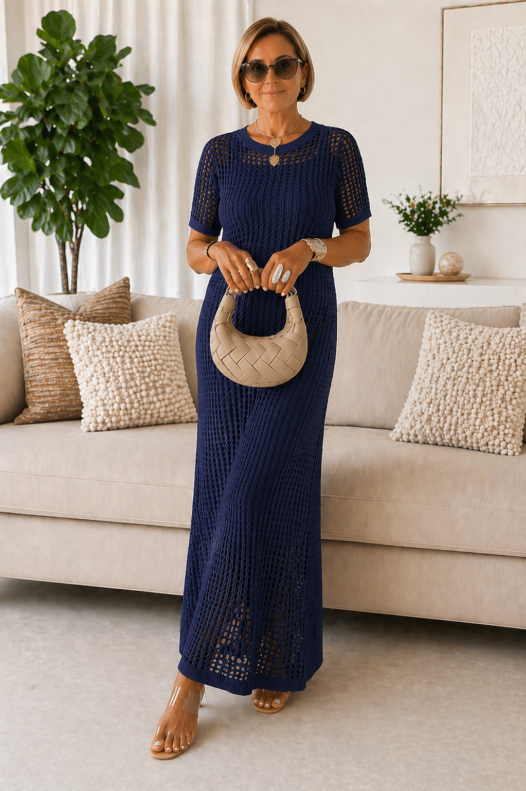 MOREAU LYON | ROBE MAXI SUPERPOSÉE POUR FEMMES