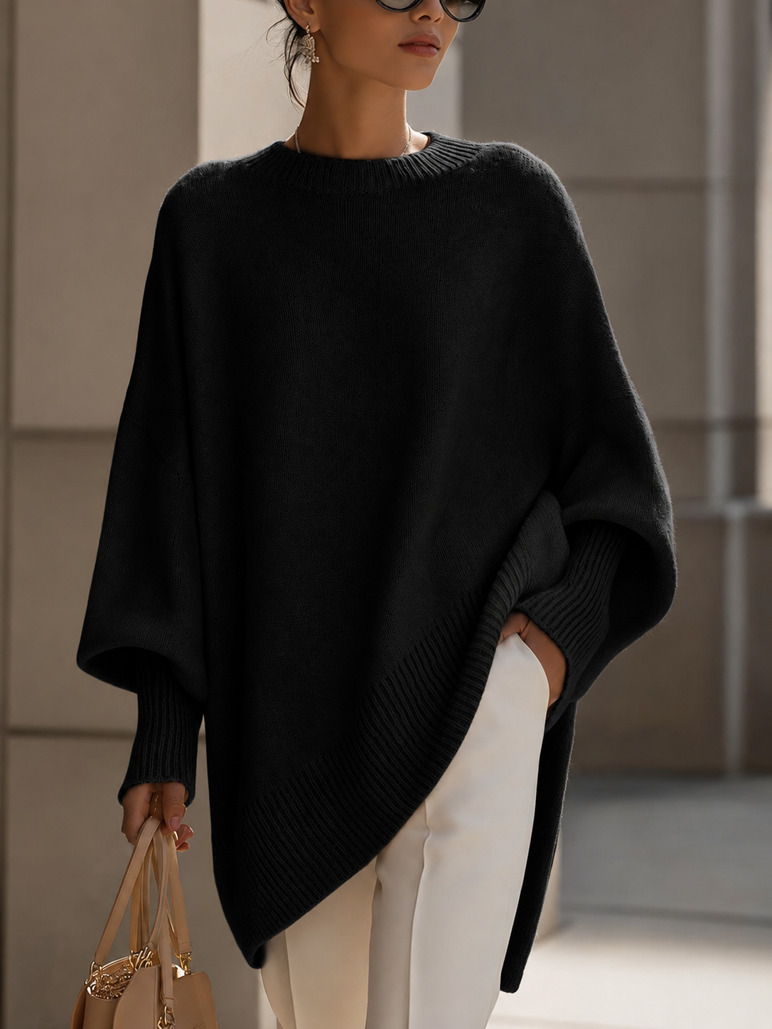 MOREAU LYON | PULL SURDIMENSIONNÉ CÔTELÉ POUR FEMMES