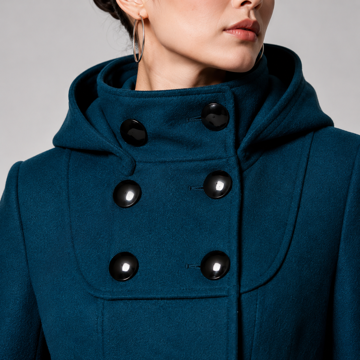 MOREAU LYON | MANTEAU STRUCTURÉ À CAPUCHE POUR FEMMES