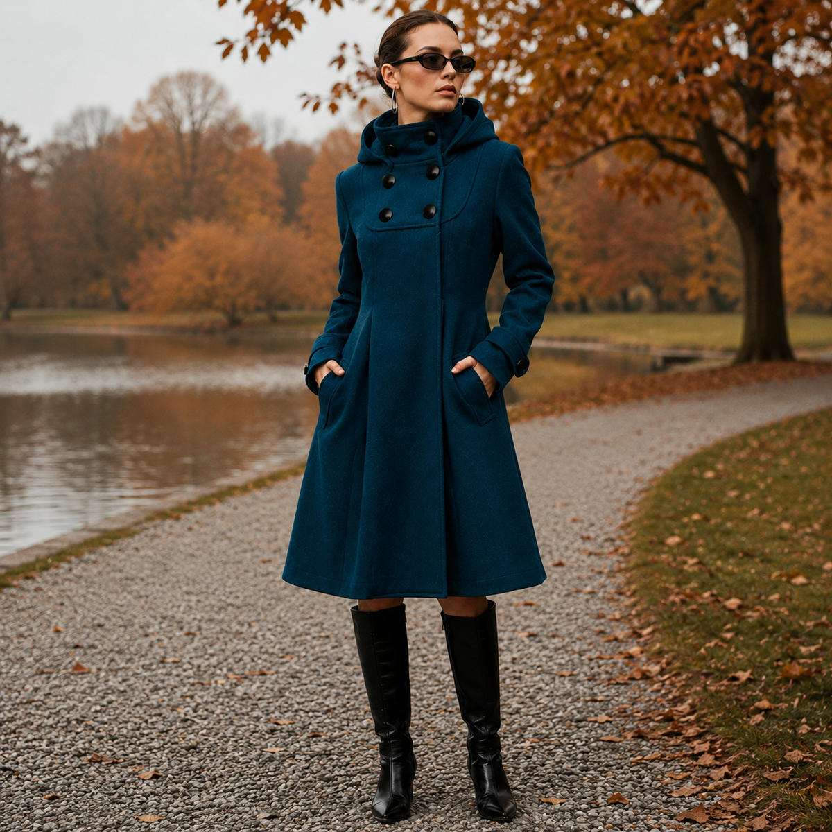 MOREAU LYON | MANTEAU STRUCTURÉ À CAPUCHE POUR FEMMES