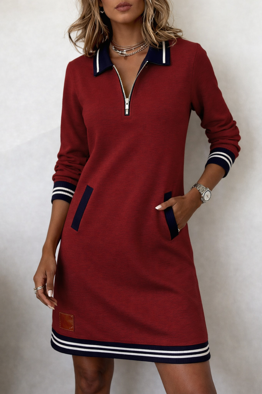 MOREAU LYON | ROBE COL ZIPPÉE POUR FEMME