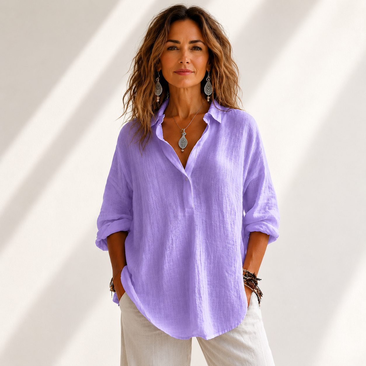 MOREAU LYON | CHEMISE BOUTONNÉE DÉTENDUE POUR FEMMES
