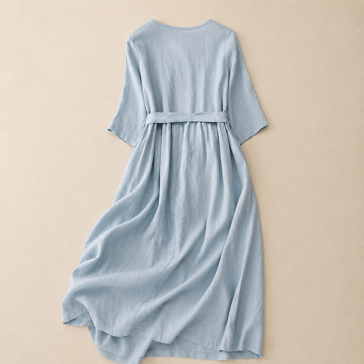 MOREAU LYON | ROBE MIDI EN COTON LIN POUR FEMMES