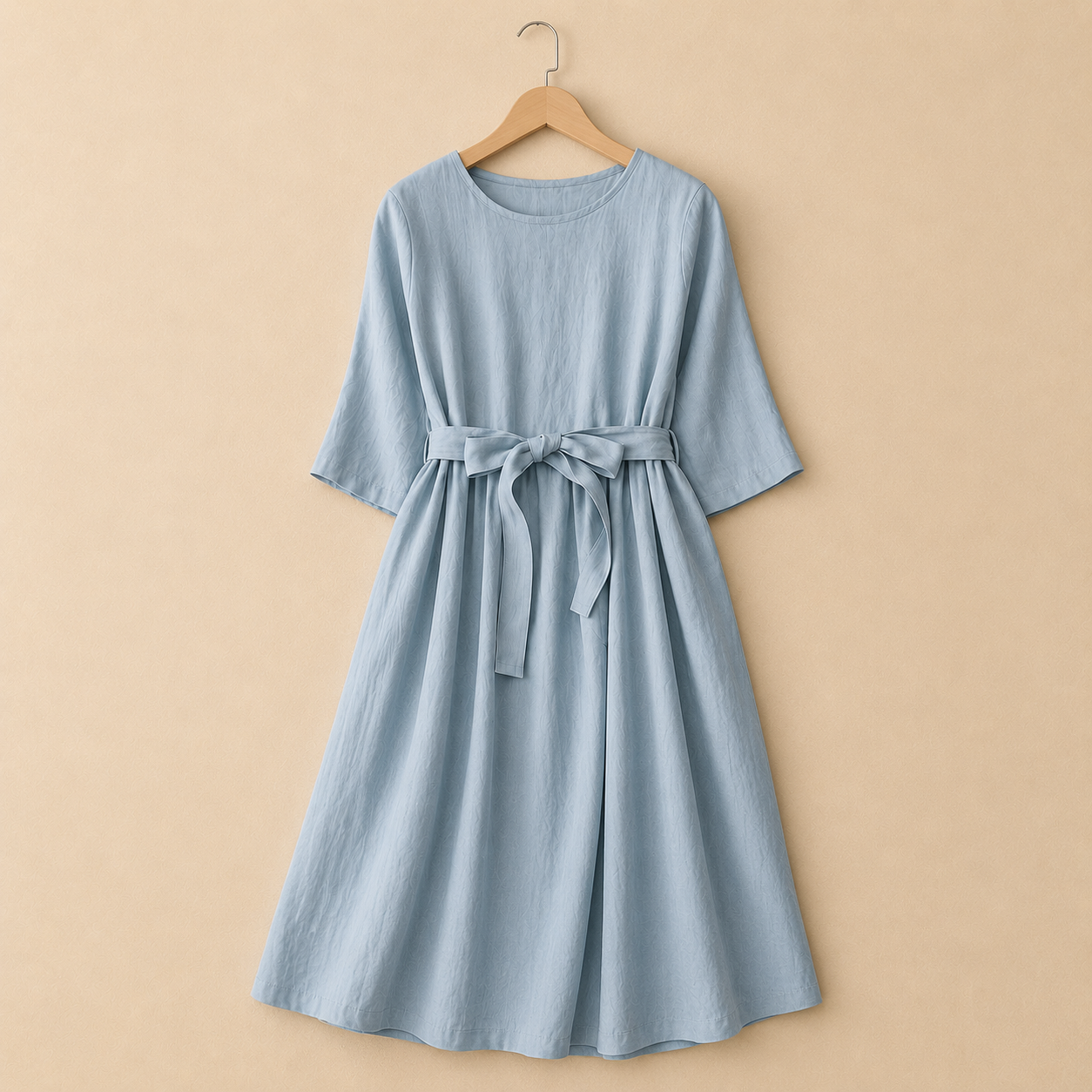 MOREAU LYON | ROBE MIDI EN COTON LIN POUR FEMMES