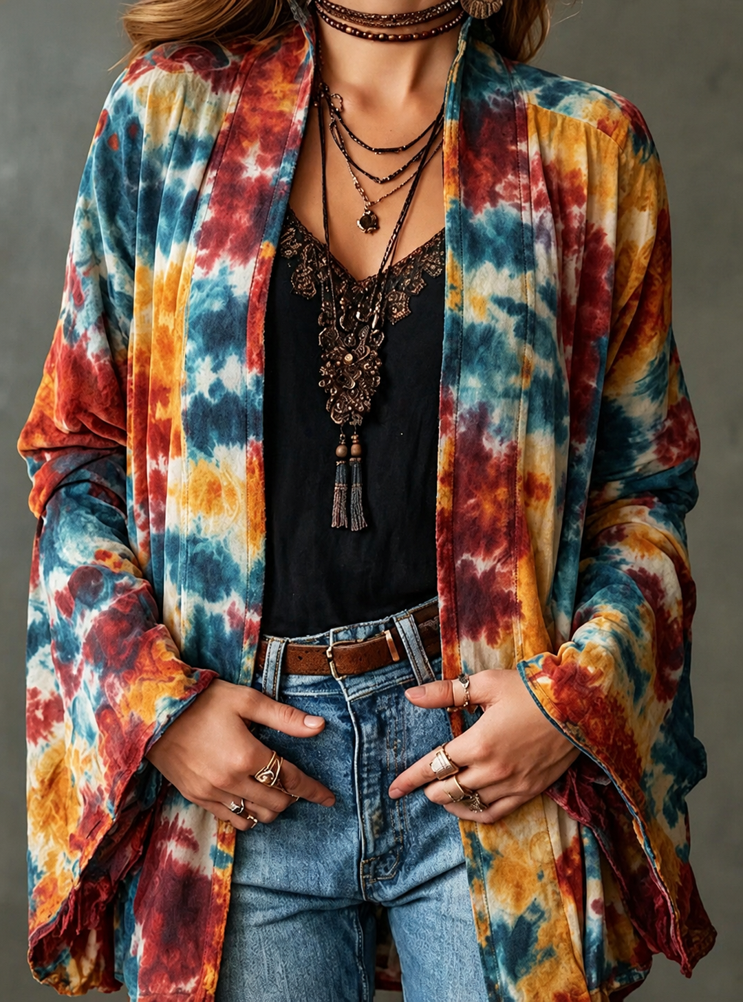 MOREAU LYON | VESTE BOHO EN VELOURS POUR FEMMES