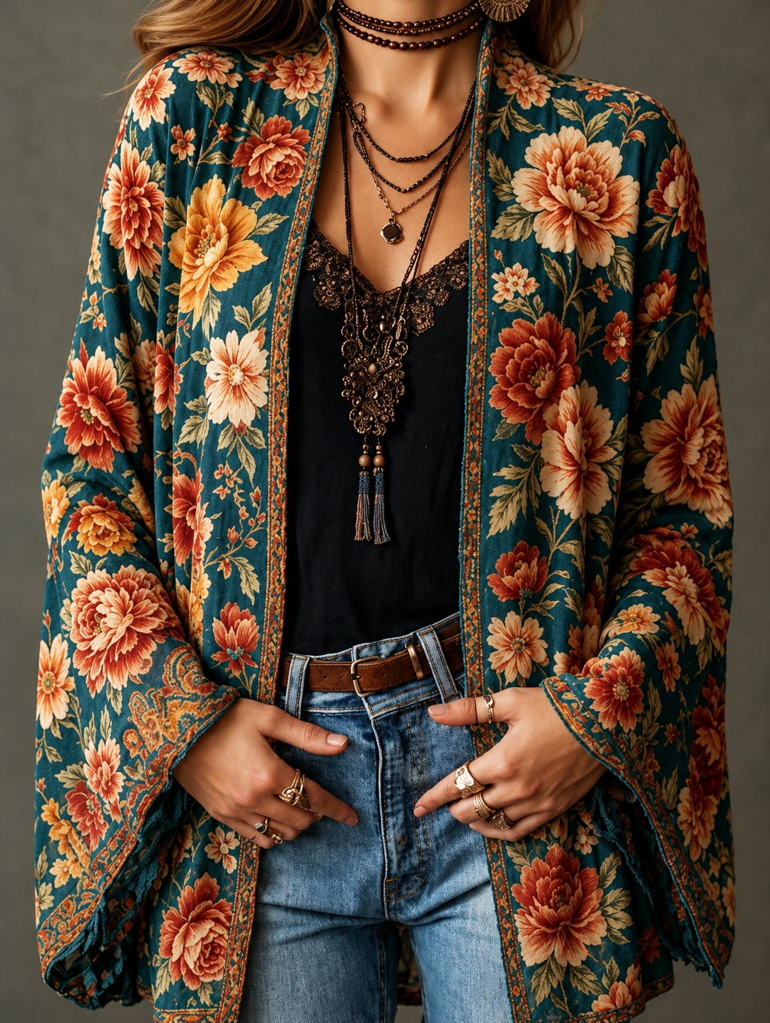 MOREAU LYON | VESTE BOHO EN VELOURS POUR FEMMES