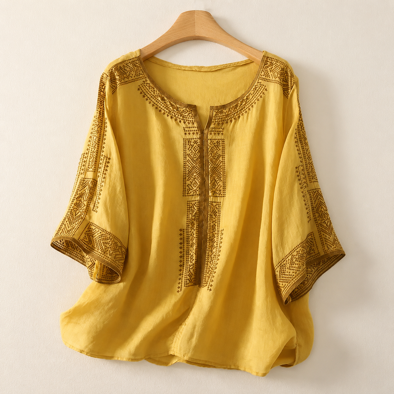 MOREAU LYON | BLOUSE EN LIN BRODÉE POUR FEMMES