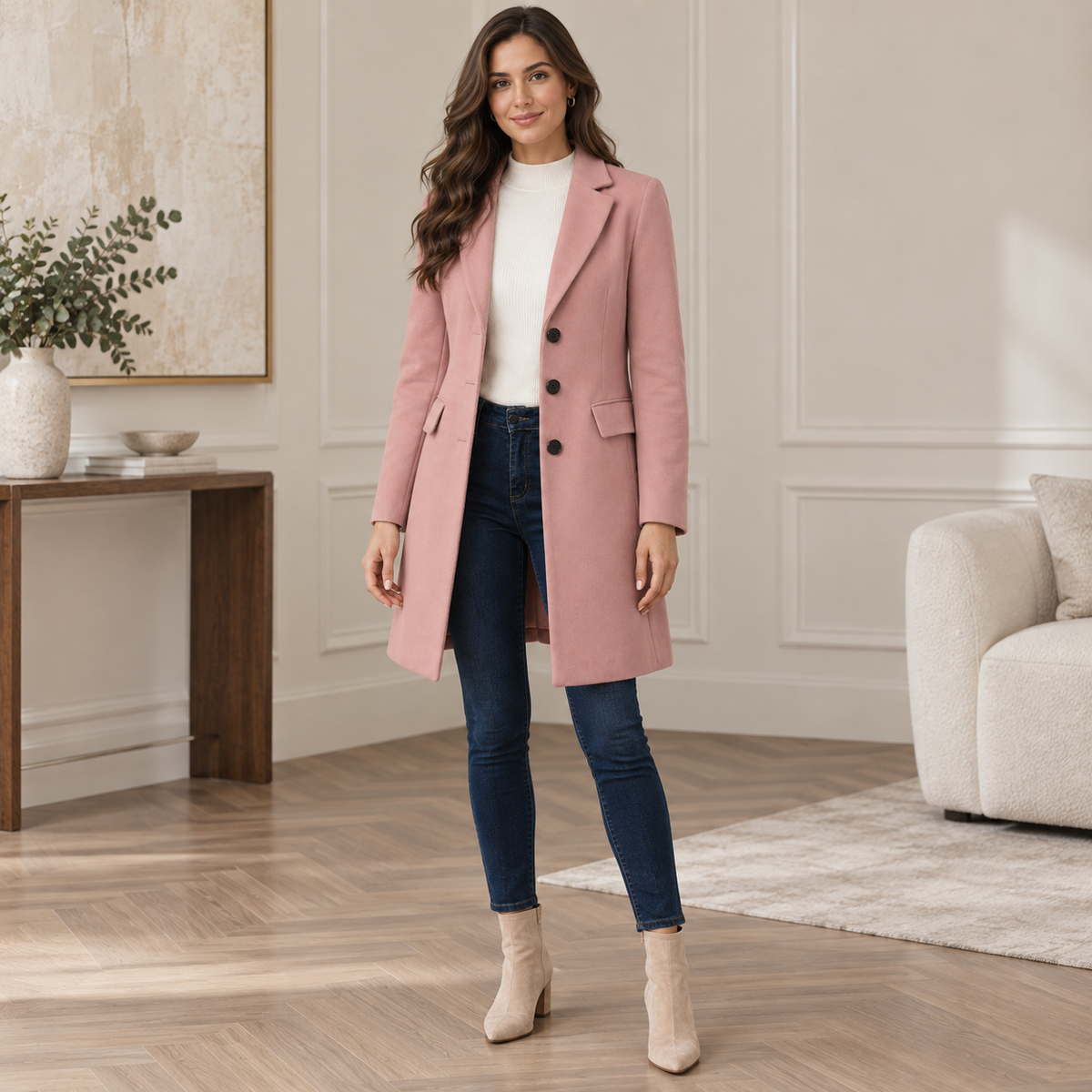 MOREAU LYON | MANTEAU MI-LONG AJUSTÉ POUR FEMMES