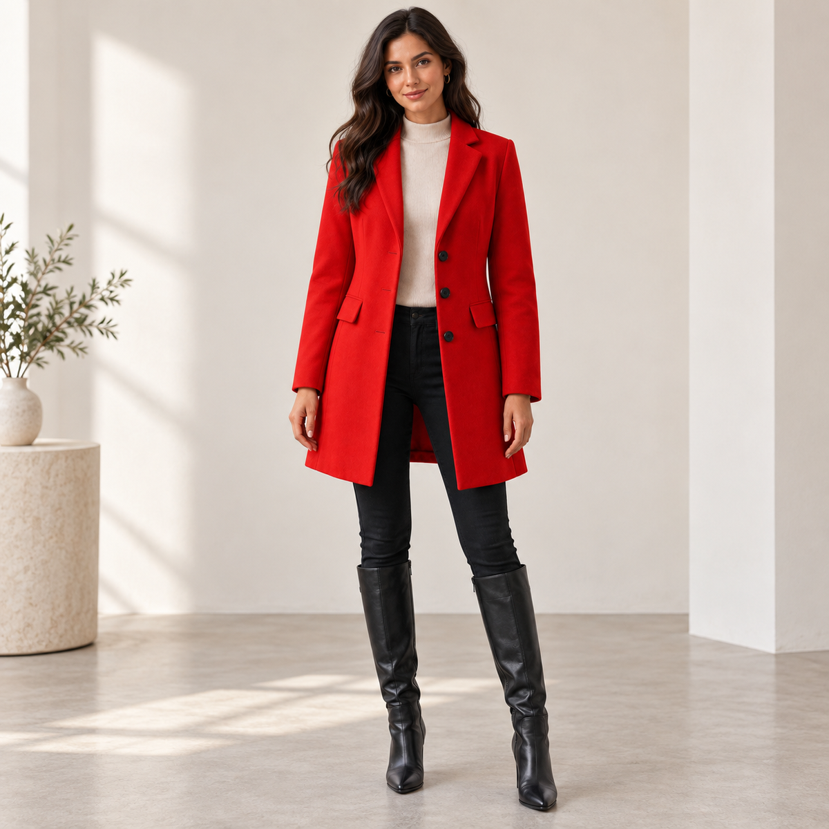 MOREAU LYON | MANTEAU MI-LONG AJUSTÉ POUR FEMMES