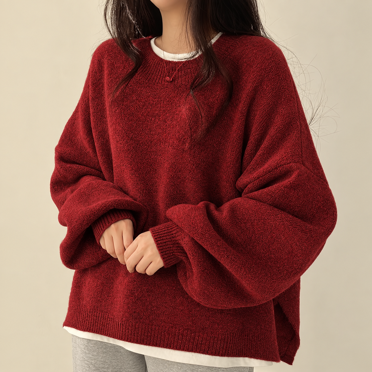 MOREAU LYON | PULL COL ROND POUR FEMMES