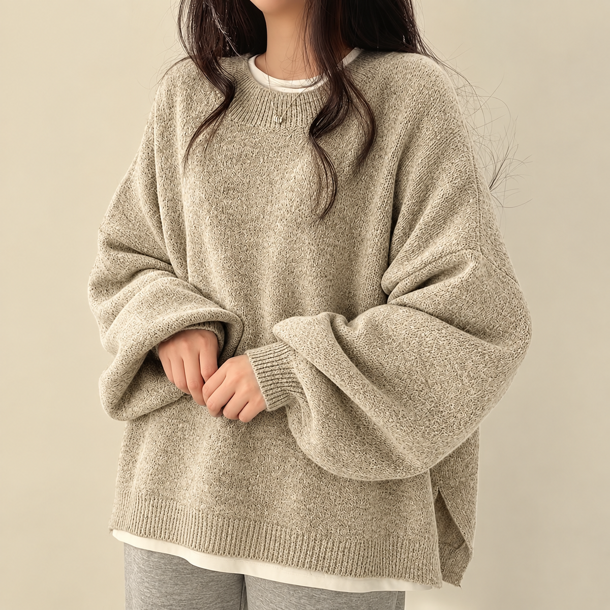 MOREAU LYON | PULL COL ROND POUR FEMMES