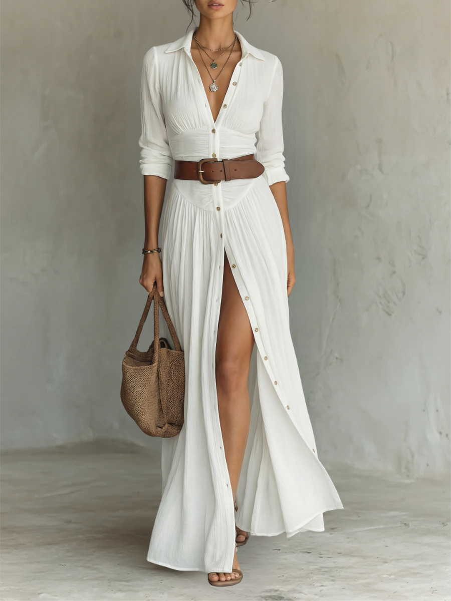 MOREAU LYON | ROBE MAXI ÉLÉGANTE POUR FEMME