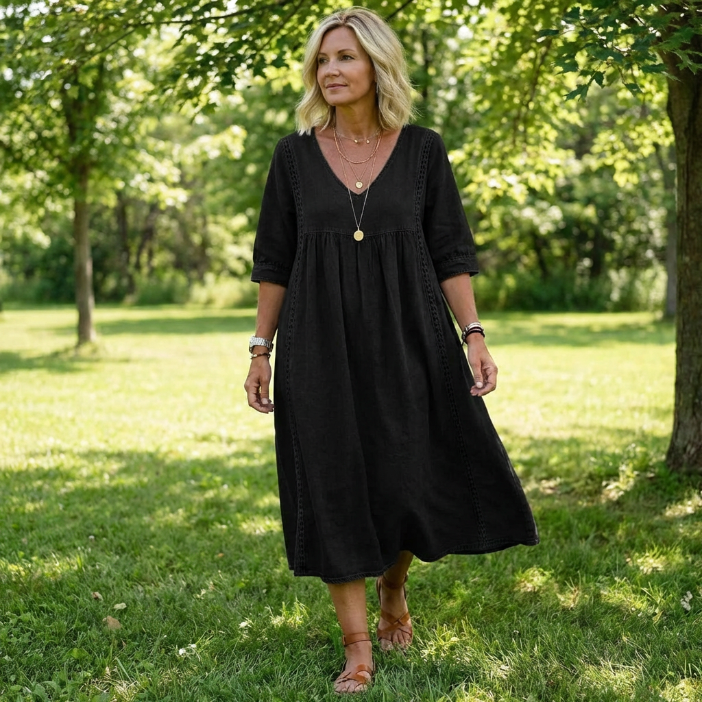 MOREAU LYON | ROBE EN DENIM ANCIEN À COUPE LOOSE POUR FEMMES
