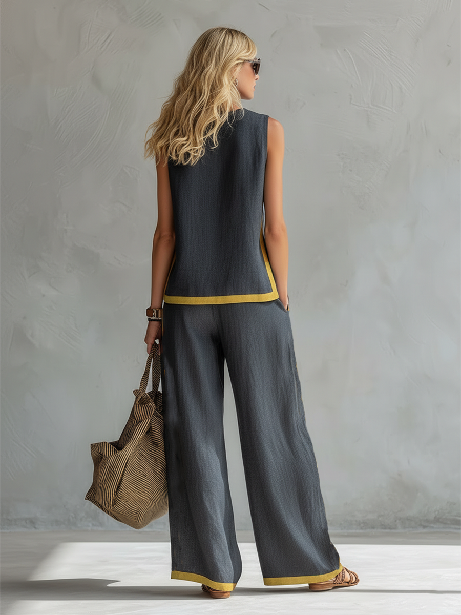 MOREAU LYON | ENSEMBLE LIN CHIC POUR FEMME
