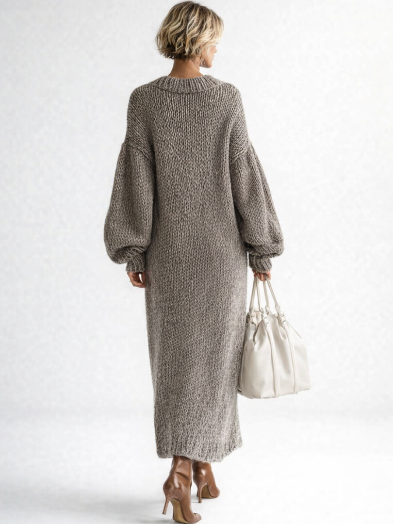 MOREAU LYON | ROBE MAXI TEXTURÉE OVERSIZED POUR FEMMES