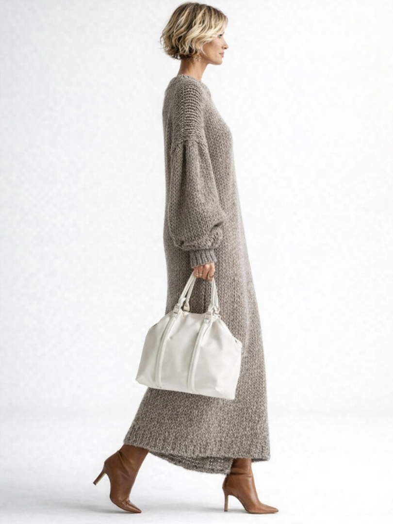 MOREAU LYON | ROBE MAXI TEXTURÉE OVERSIZED POUR FEMMES