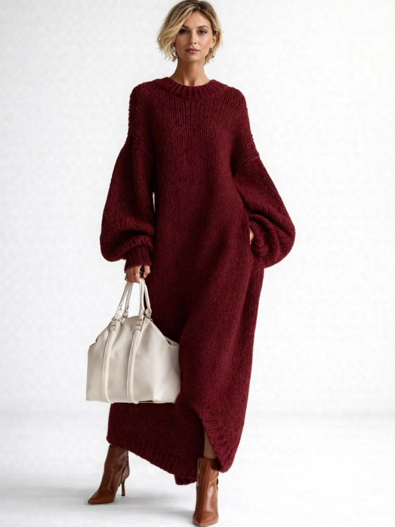 MOREAU LYON | ROBE MAXI TEXTURÉE OVERSIZED POUR FEMMES