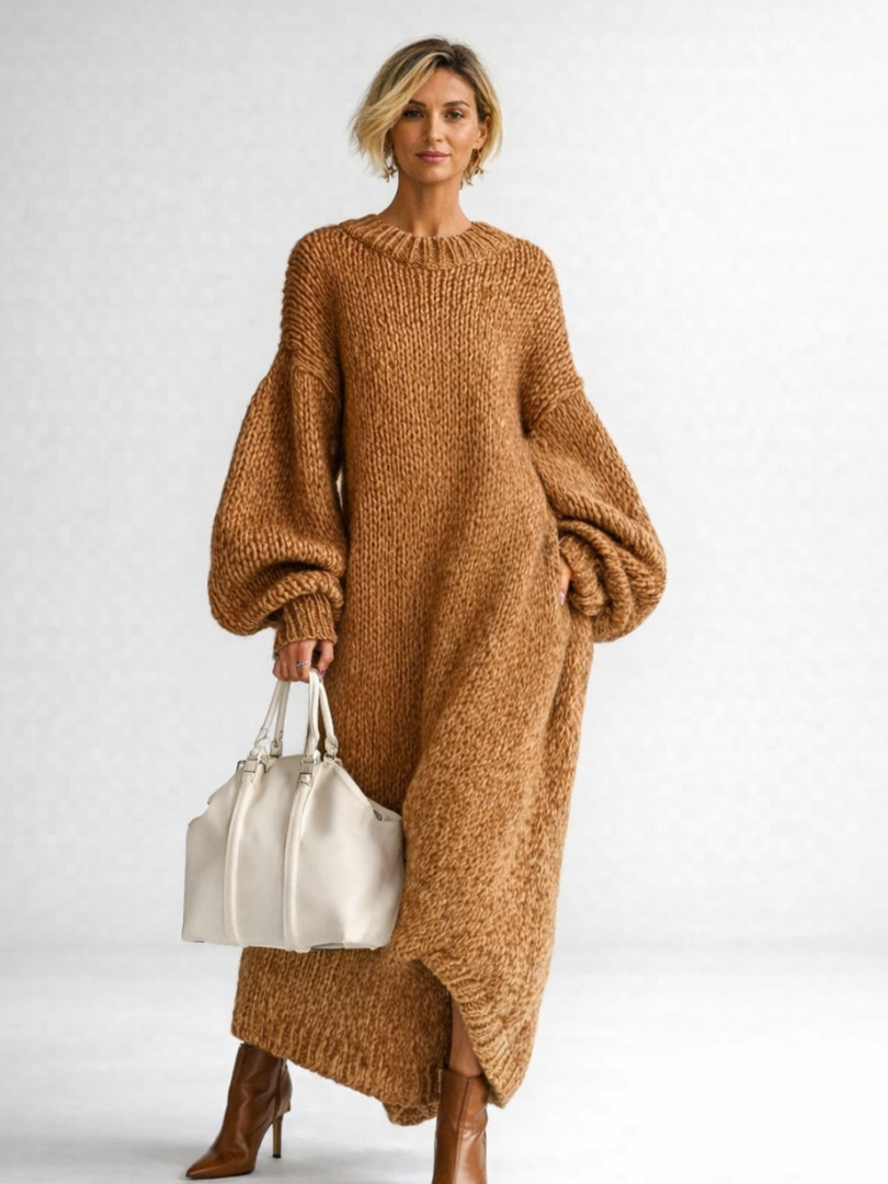 MOREAU LYON | ROBE MAXI TEXTURÉE OVERSIZED POUR FEMMES