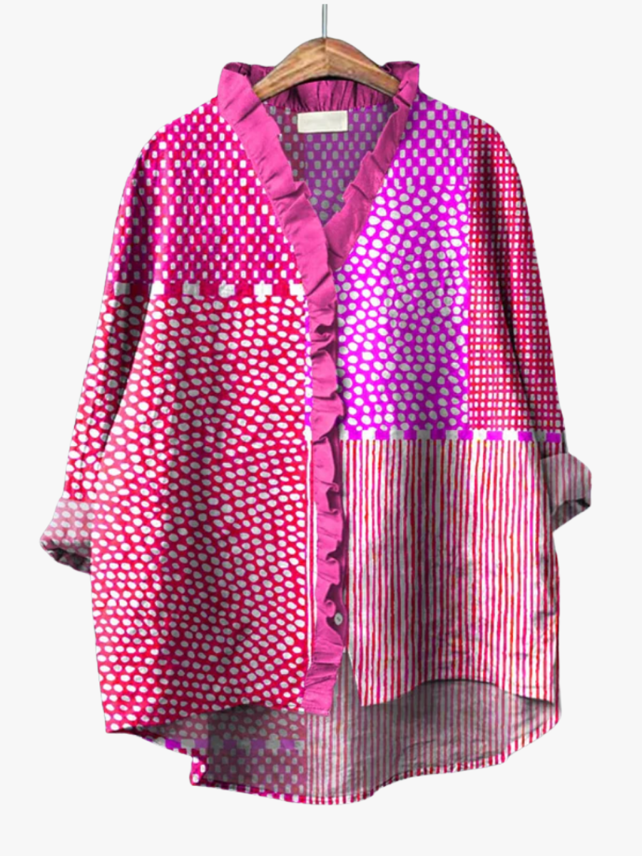 MOREAU LYON | BLOUSE MOTIF ARTISTIQUE POUR FEMMES