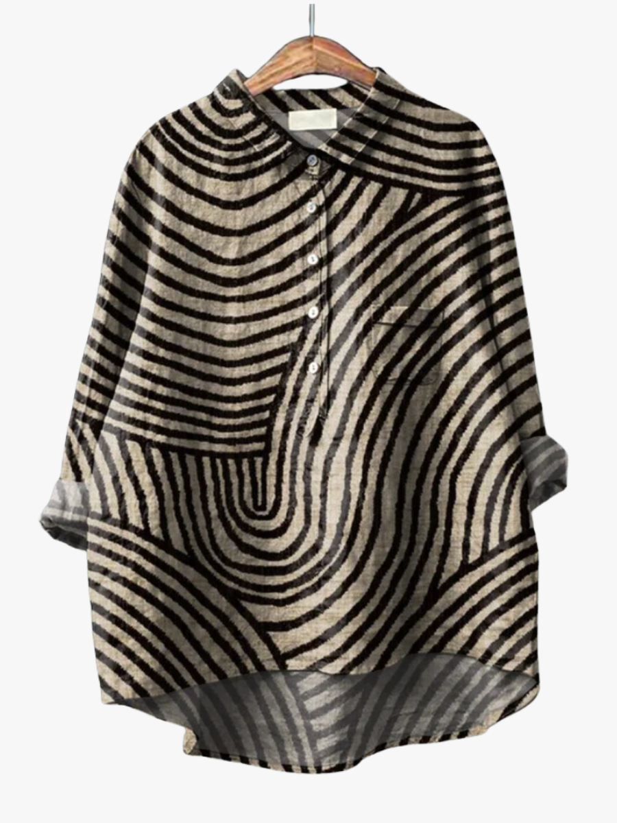 MOREAU LYON | BLOUSE MOTIF GRAPHIQUE POUR FEMMES