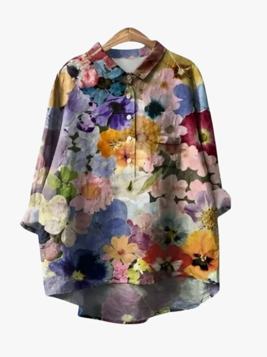MOREAU LYON | BLOUSE FLEURIE ARTISTIQUE POUR FEMMES