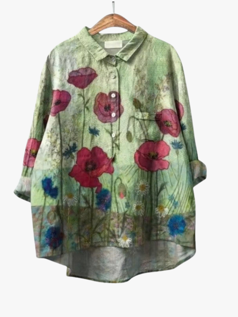 MOREAU LYON | BLOUSE FLEURS CHAMPÊTRES POUR FEMMES