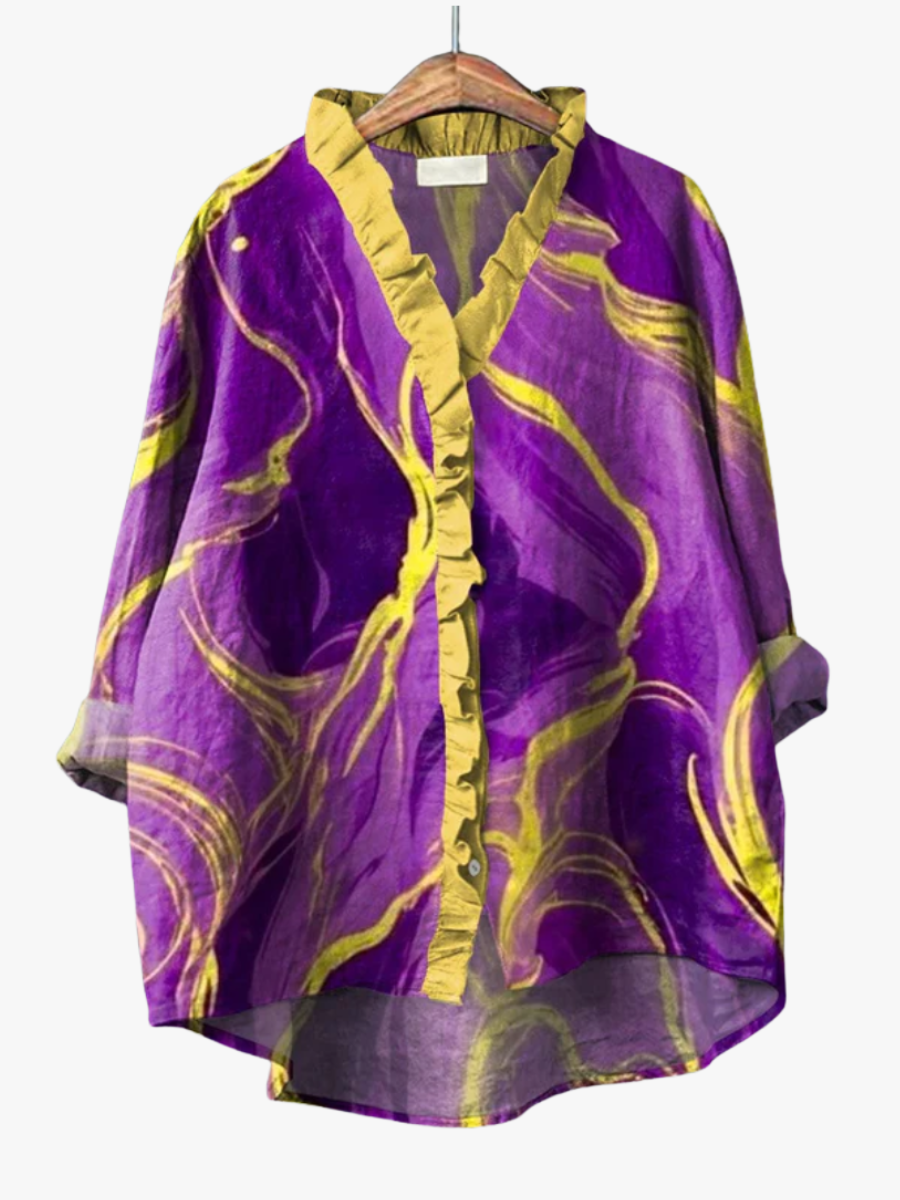 MOREAU LYON | BLOUSE MARBRE ARTISTIQUE POUR FEMMES