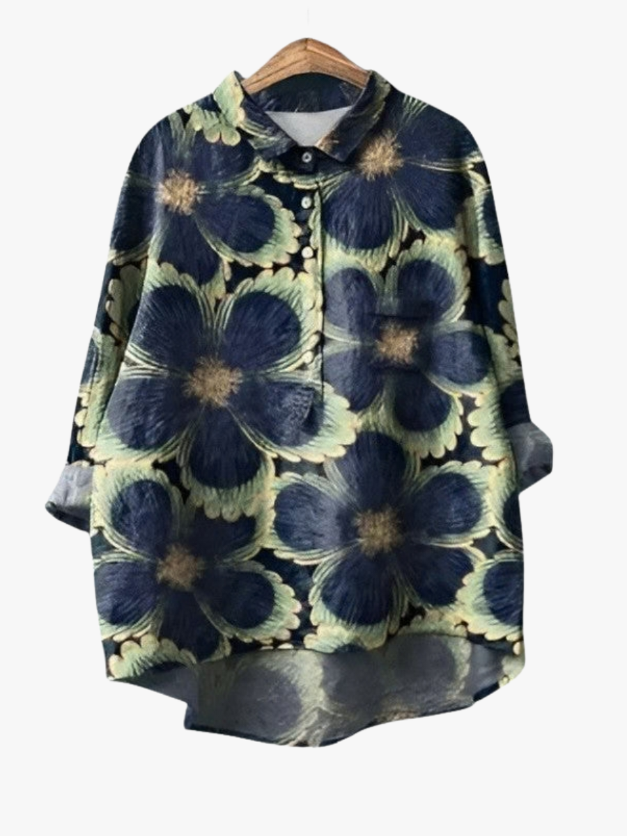 MOREAU LYON | BLOUSE FLEURS GRAPHIQUES POUR FEMMES