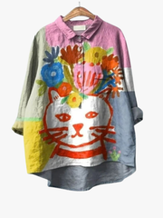 MOREAU LYON | BLOUSE CHAT ARTISTIQUE POUR FEMMES