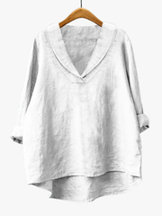 MOREAU LYON | BLOUSE COL V AMPLE POUR FEMMES