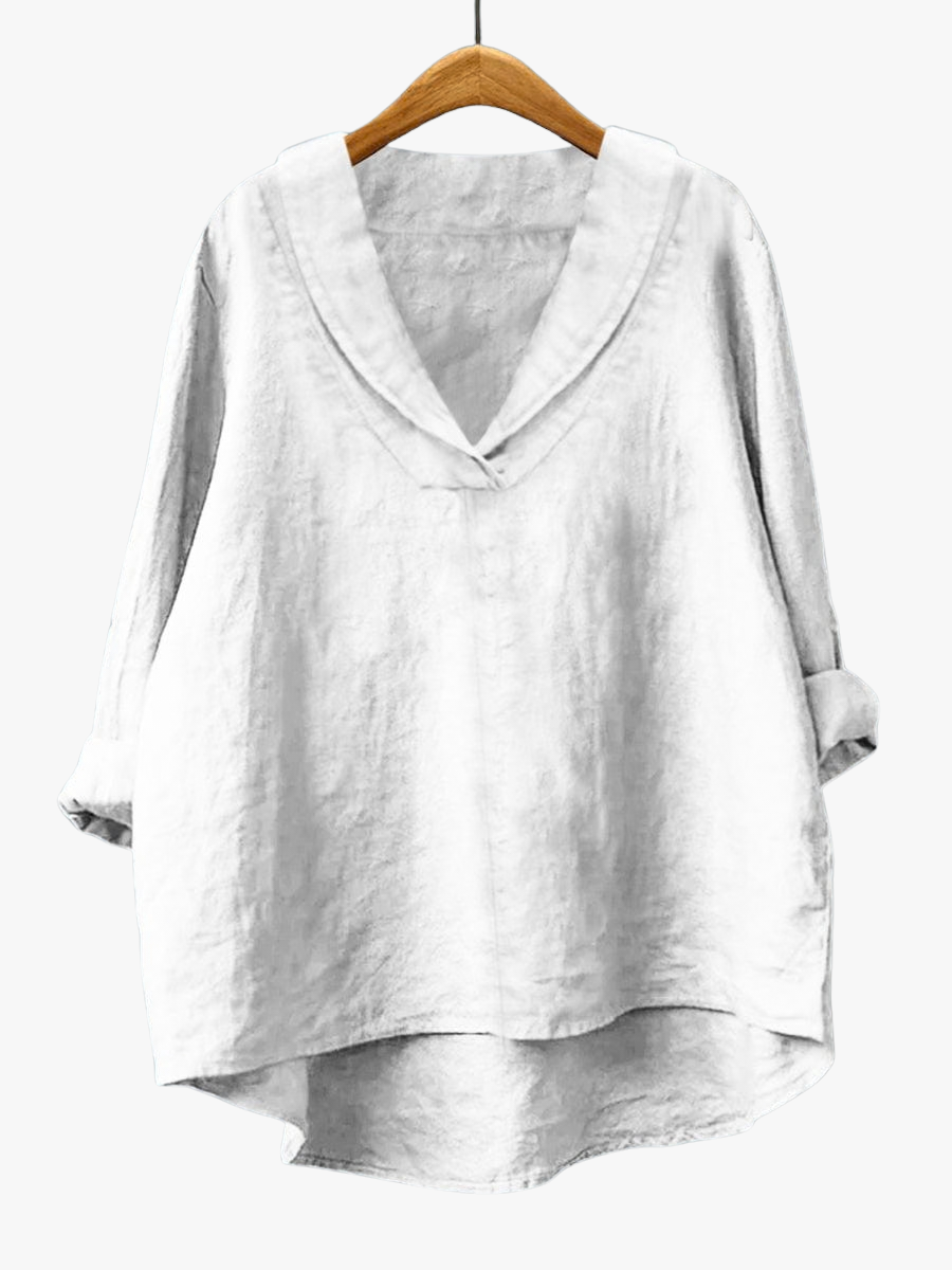MOREAU LYON | BLOUSE COL V AMPLE POUR FEMMES