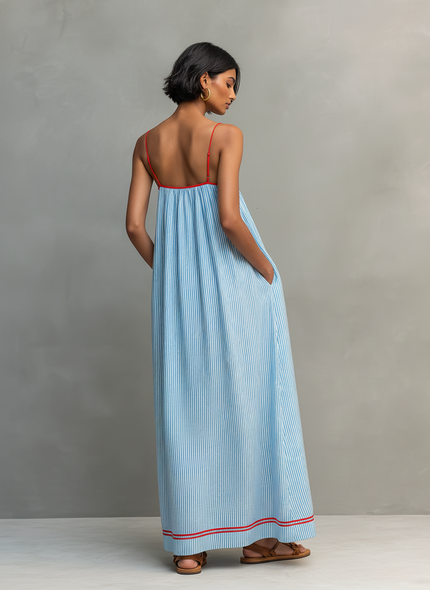 MOREAU LYON | ROBE MAXI ÉTÉ FLUIDE POUR FEMMES