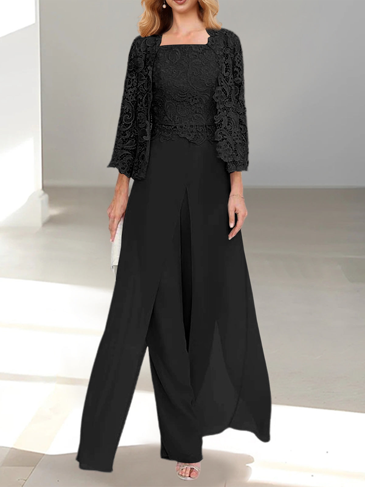 MOREAU LYON | ÉLÉGANTE ENSEMBLE PANTALON EN MOUSSELINE POUR FEMME